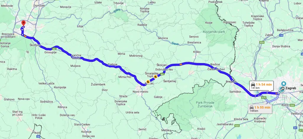 Itinéraire dans Zagreb jour 3