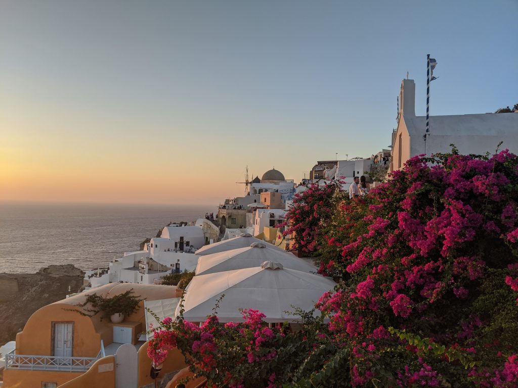 Coucher de soleil sur Oia