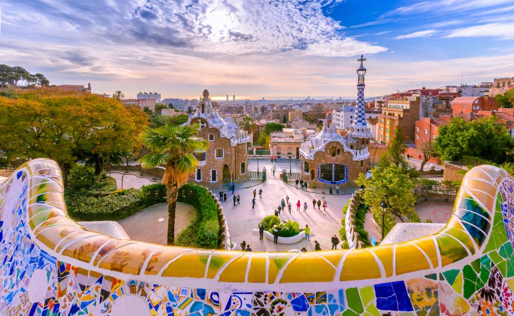 Barcelone insolite : vue du parc Guell