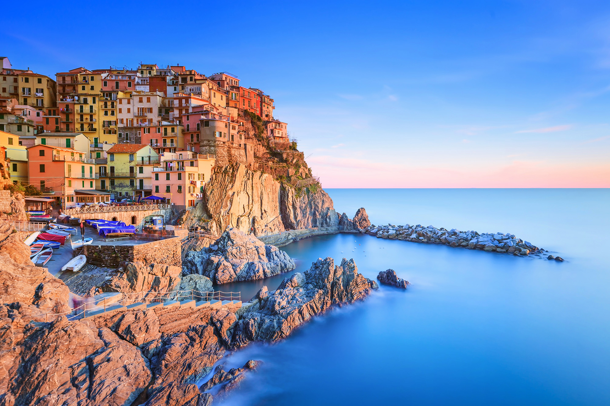 Village cinque terre : Vue sur Manarola