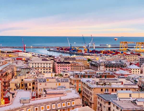 Vue sur la ville de Gênes