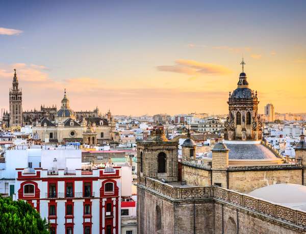 Visiter Séville sans voiture : vue sur la ville