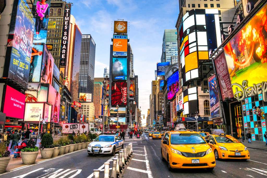 Times Square est un des plus beaux quartiers de New-York
