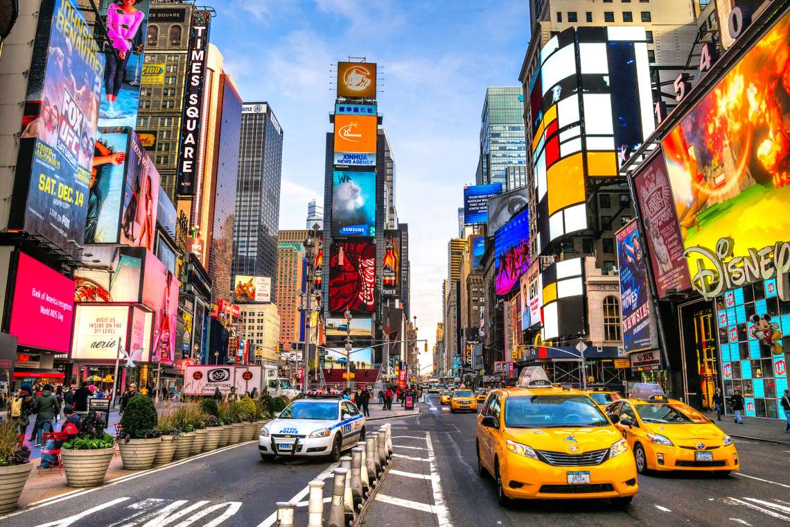 Times Square est un des plus beaux quartiers de New-York