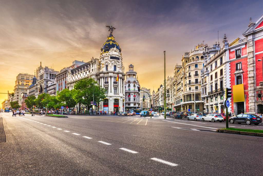 Visiter Madrid en 3 jours : Vue sur Gran Via