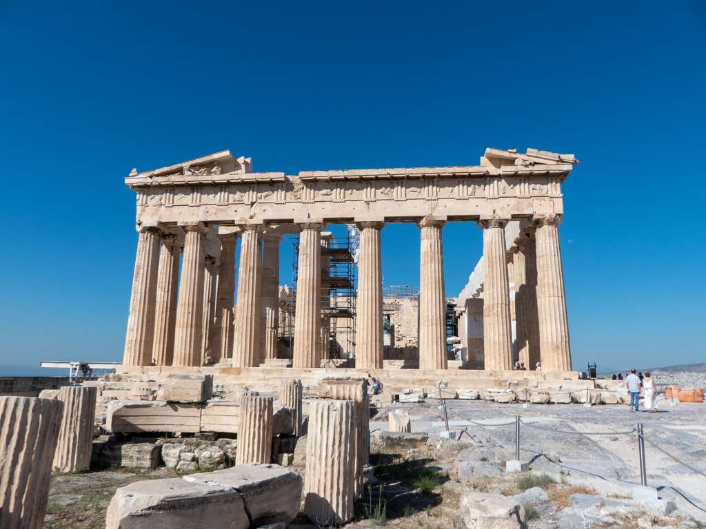 Parthénon sur l'Acropole d'Athènes