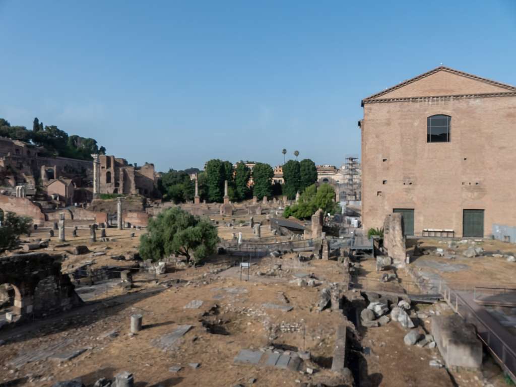 Le forum romain à Rome