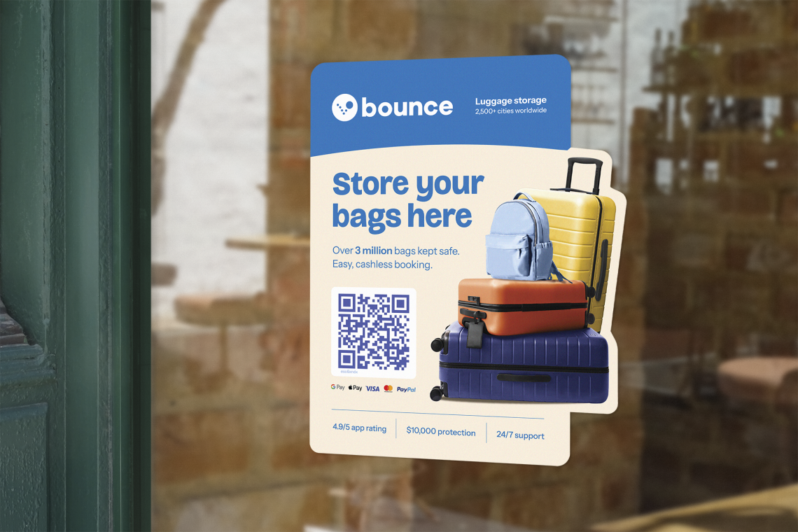 Bounce, consigne de bagage