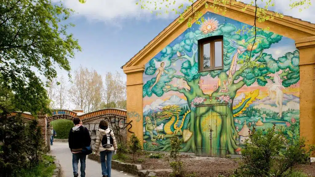 Quartier de Christiania à Copenhague